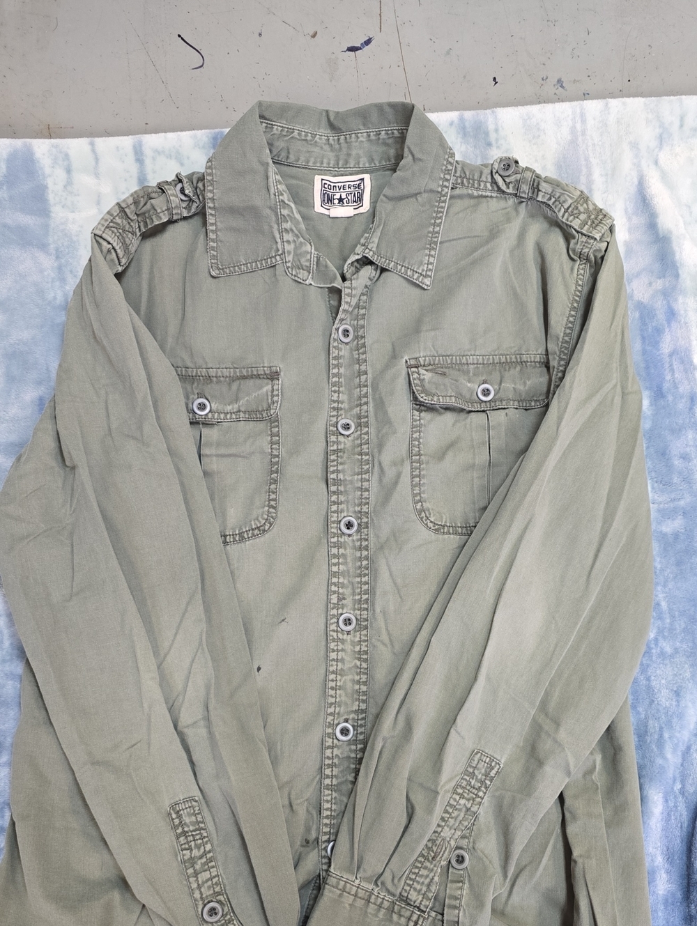 Converse Womens Shirt  in Olive